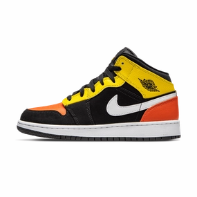 Air Jordan 1 Mid SE GS 'Amarillo Team Orange' Air Jordan 1 Mid versatile shoes for daily wear
