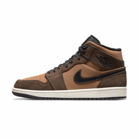 Air Jordan 1 Mid SE GS 'Earth Tone' Air Jordan 1 Mid versatile shoes for daily wear