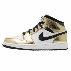 Air Jordan 1 Mid SE GS 'Metallic Gold' Air Jordan 1 timeless sneakers for Jordan fans