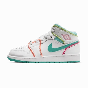 Air Jordan 1 Mid SE GS 'Multi Knit' Air Jordan 1 Mid versatile shoes for daily wear