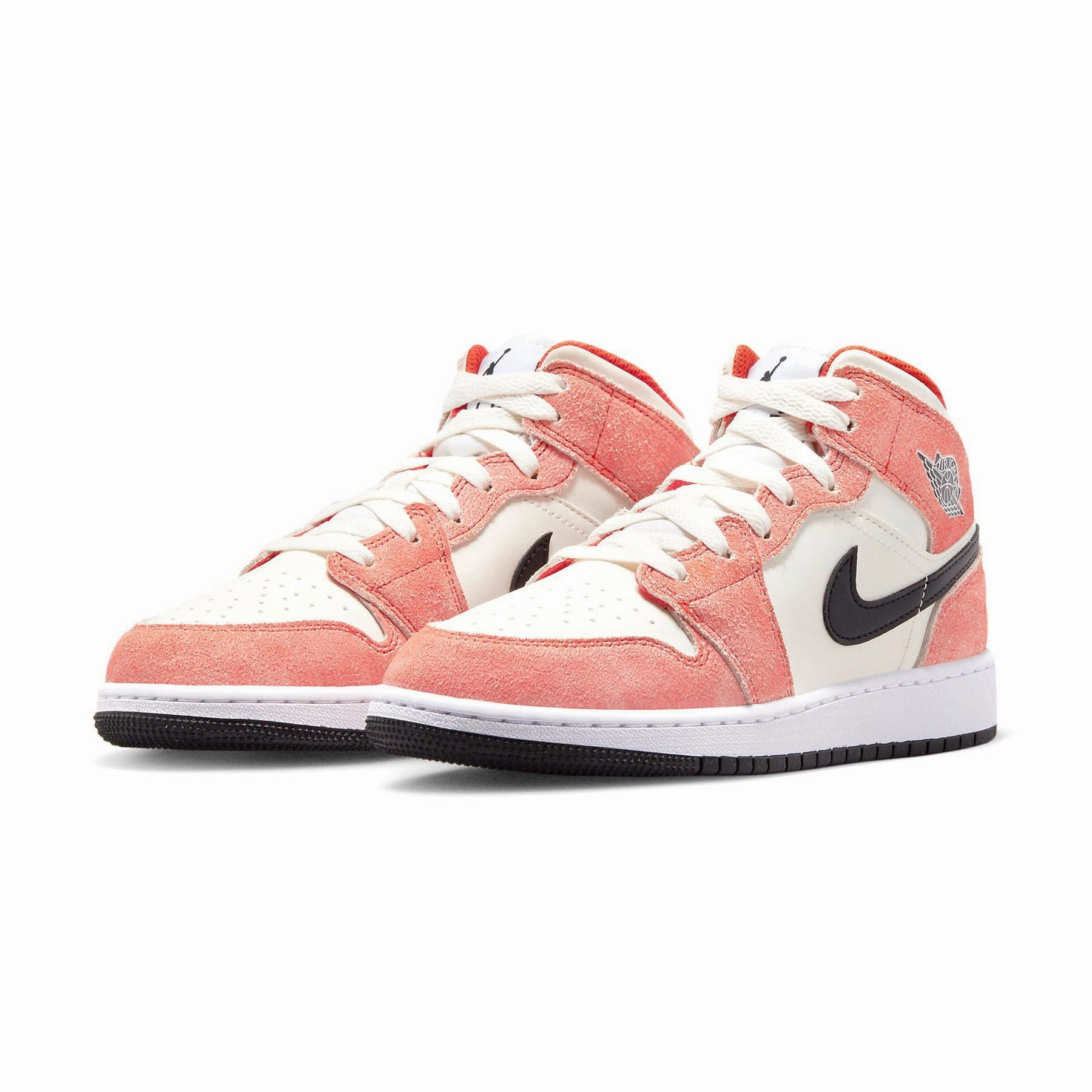 Air Jordan 1 Mid SE GS 'Orange Suede' Air Jordan 1 Mid streetwear shoes