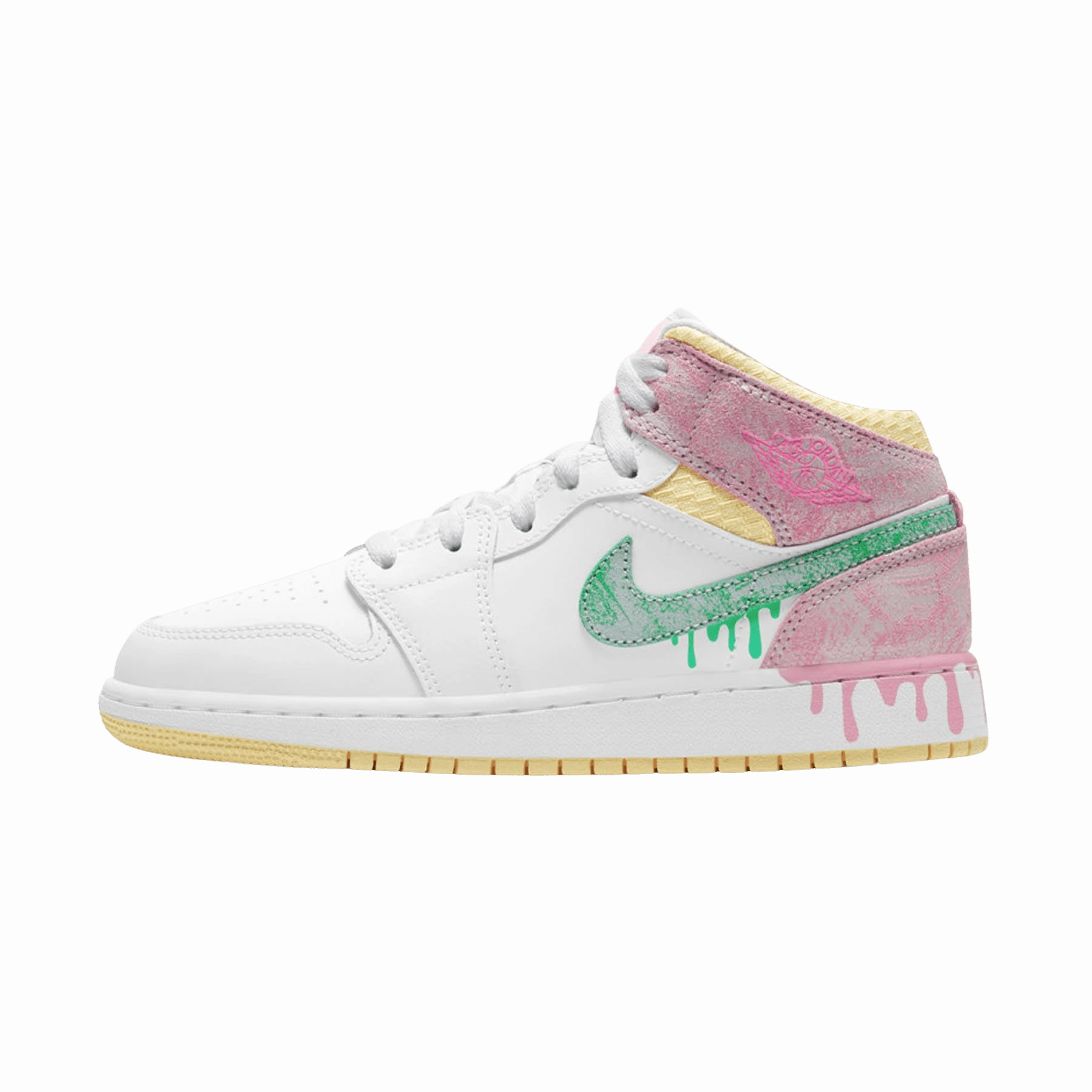 Air Jordan 1 Mid SE GS 'Paint Drip' Air Jordan 1 timeless sneakers for Jordan fans