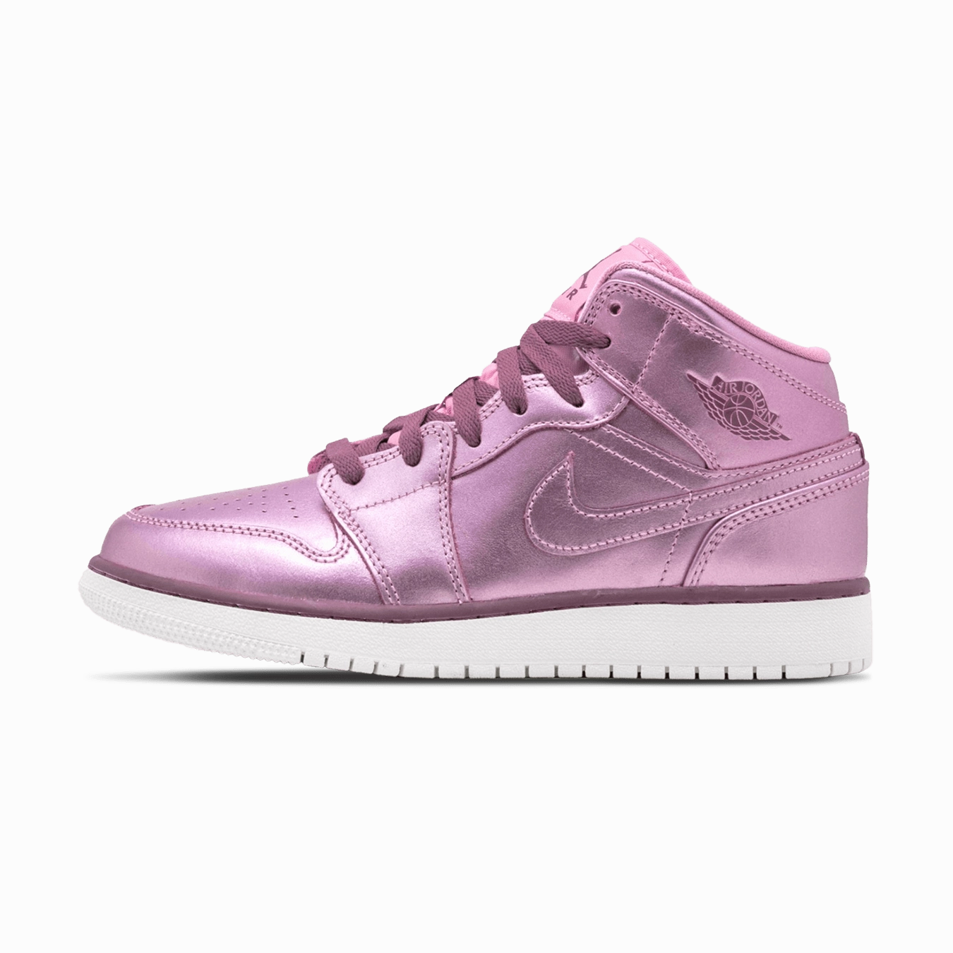 Air Jordan 1 Mid SE GS 'Pink Rose' Air Jordan 1 Mid versatile shoes for daily wear