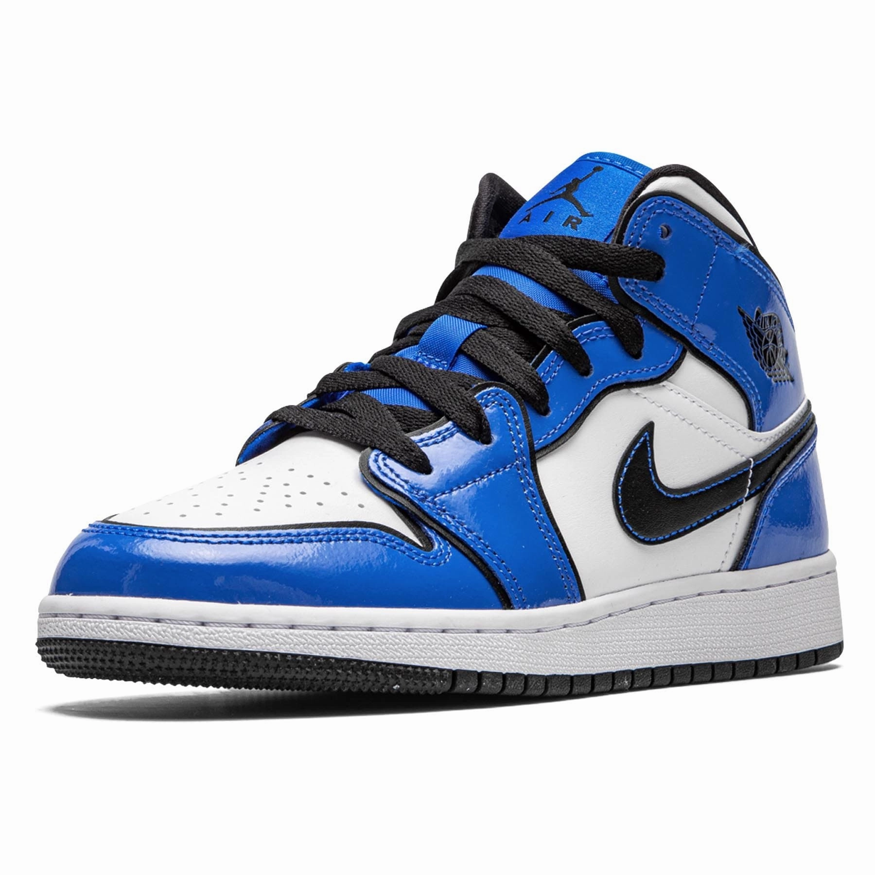 Air Jordan 1 Mid SE GS 'Signal Blue' Air Jordan 1 Mid streetwear shoes