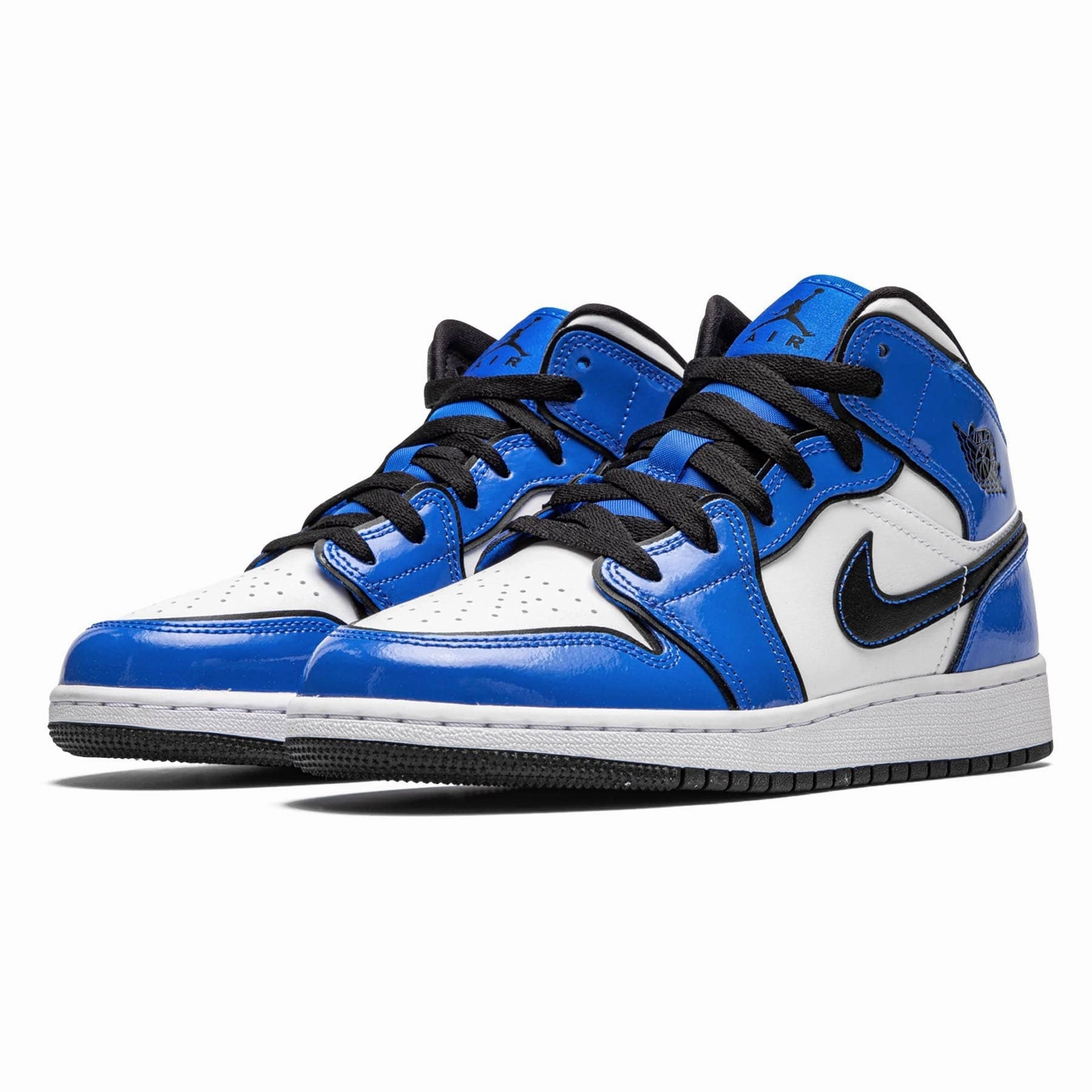 Air Jordan 1 Mid SE GS 'Signal Blue' Air Jordan 1 Mid streetwear shoes