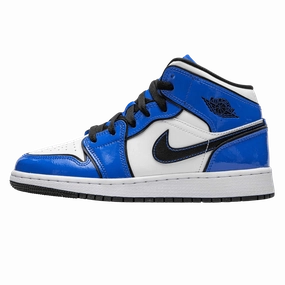 Air Jordan 1 Mid SE GS 'Signal Blue' Air Jordan 1 Mid versatile shoes for daily wear