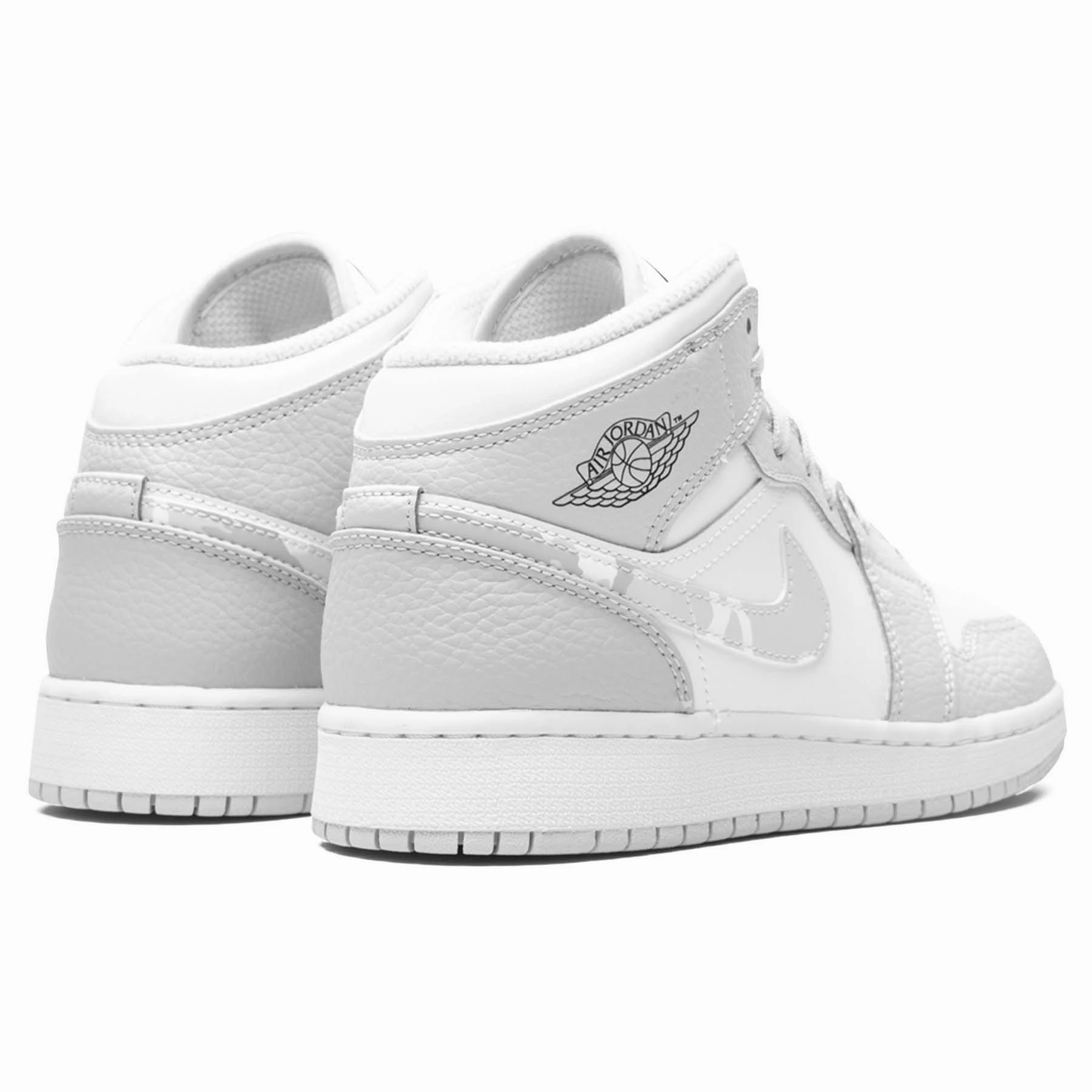 Air Jordan 1 Mid SE GS 'Swoosh Logo - Grey Camo' Air Jordan 1 Mid streetwear shoes