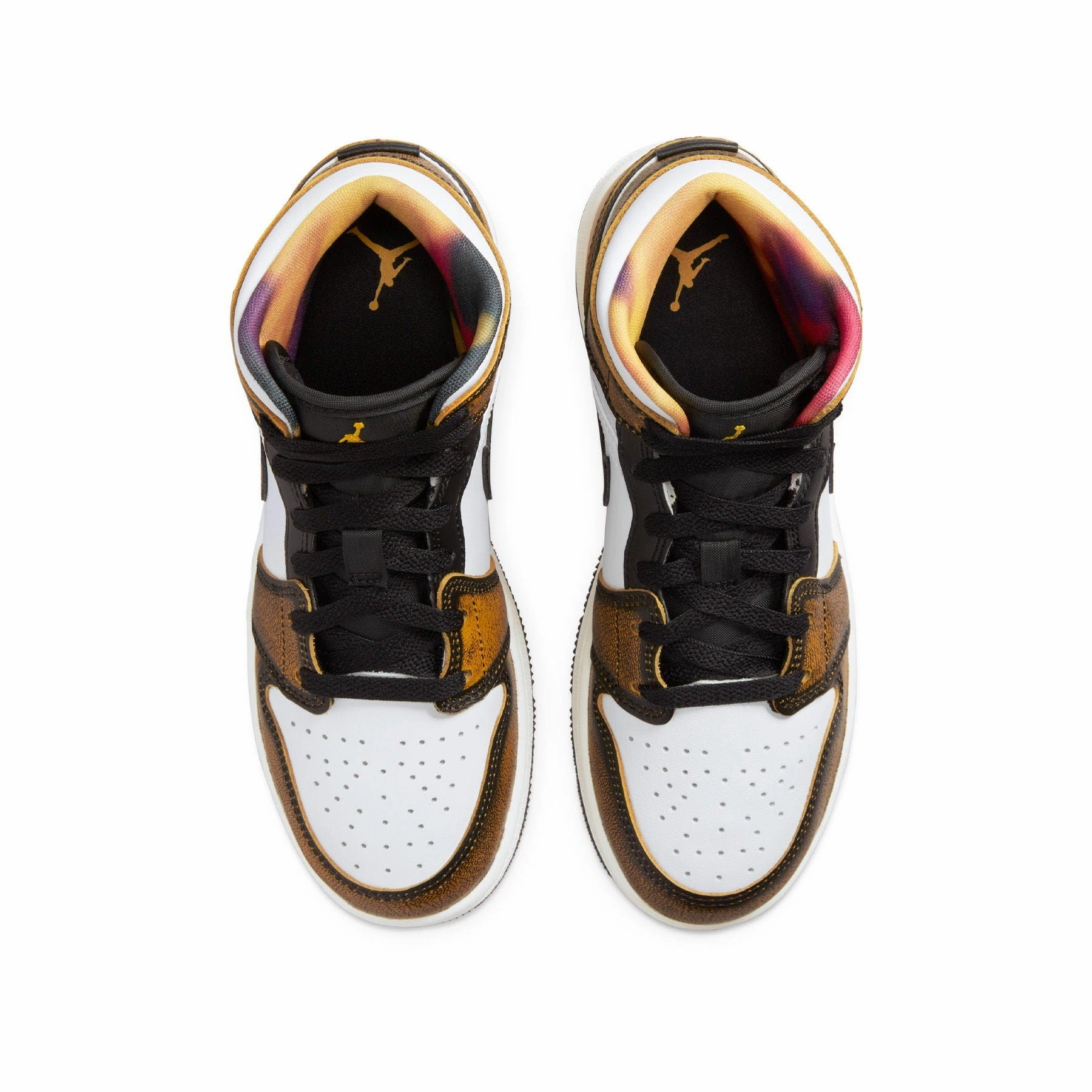 Air Jordan 1 Mid SE GS 'Wear-Away - Taxi' Air Jordan 1 Mid streetwear shoes