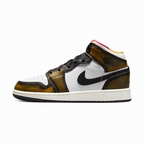 Air Jordan 1 Mid SE GS 'Wear-Away - Taxi' Air Jordan 1 Mid versatile shoes for daily wear