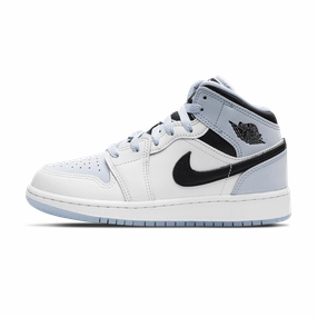 Air Jordan 1 Mid SE GS 'White Ice Blue' Air Jordan 1 Mid versatile shoes for daily wear