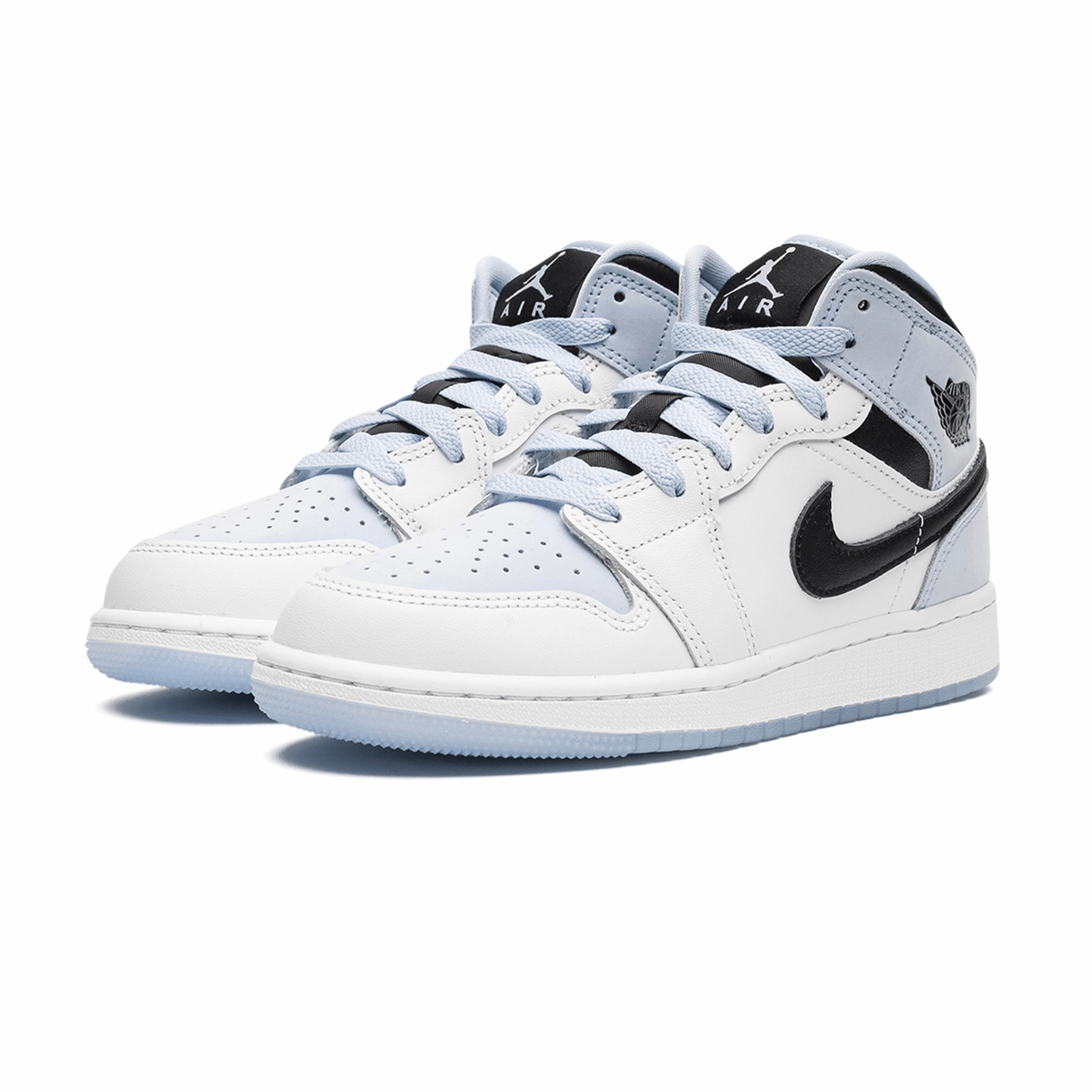Air Jordan 1 Mid SE GS 'White Ice Blue' Air Jordan 1 Mid streetwear shoes