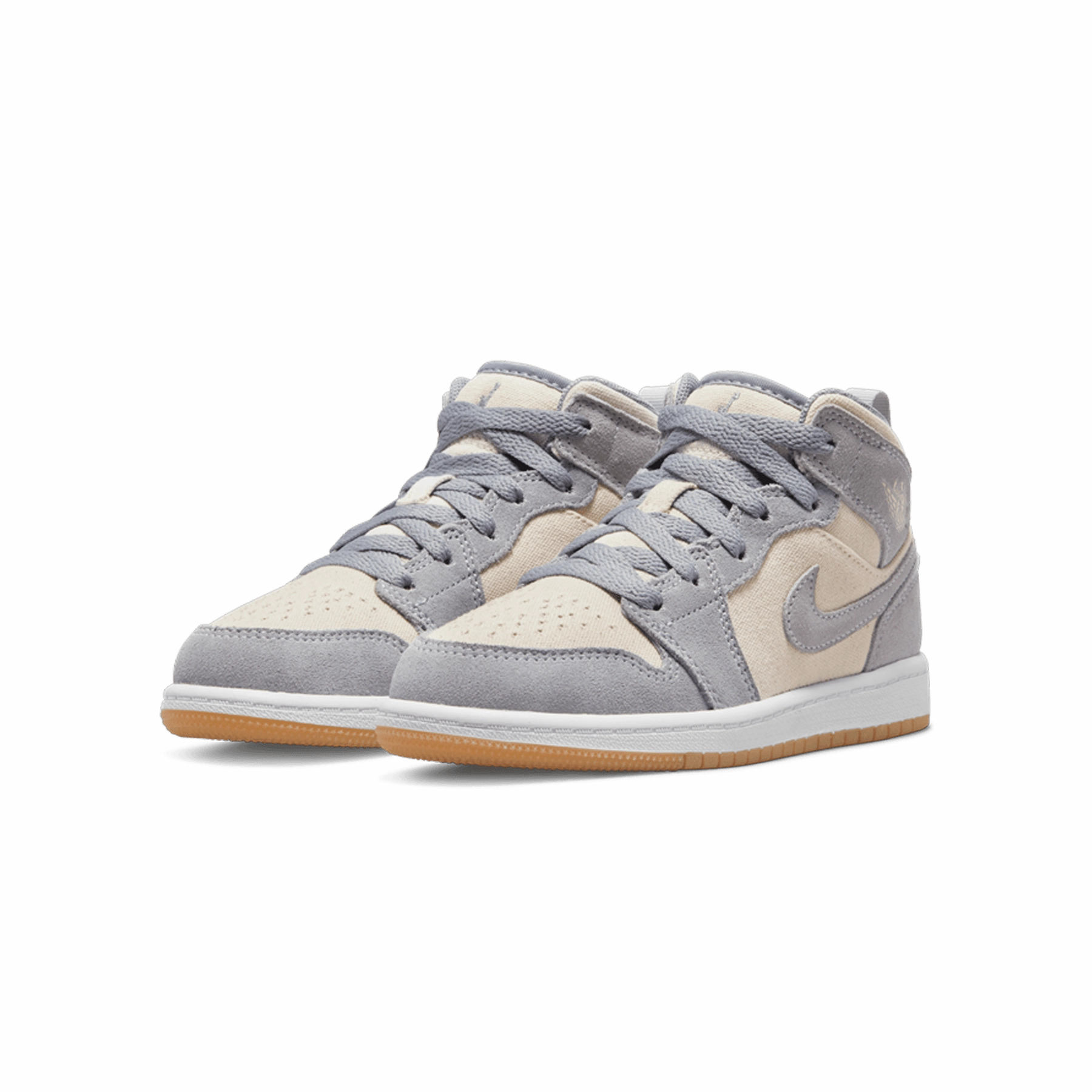 Air Jordan 1 Mid SE PS 'Coconut Milk Particle Grey' Air Jordan 1 vintage style sneakers