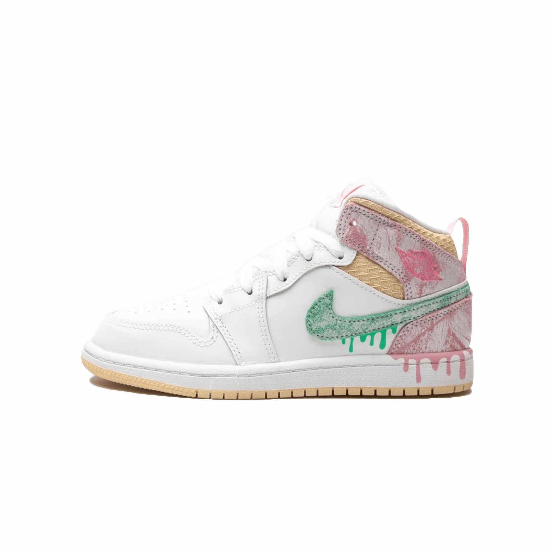 Air Jordan 1 Mid SE PS 'Ice Cream' Air Jordan 1 Mid versatile shoes for daily wear