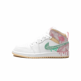 Air Jordan 1 Mid SE PS 'Ice Cream' Air Jordan 1 Mid versatile shoes for daily wear