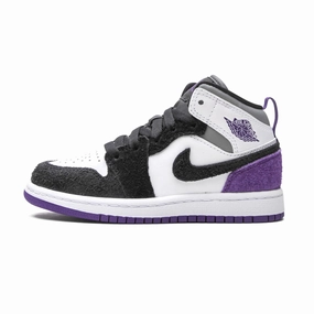 Air Jordan 1 Mid SE PS 'Varsity Purple' Air Jordan 1 Mid versatile shoes for daily wear