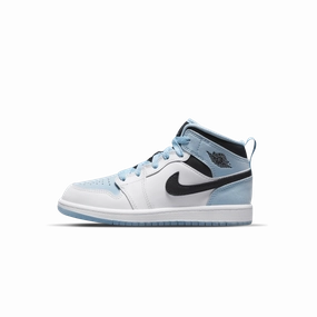 Air Jordan 1 Mid SE PS 'White Ice Blue' Air Jordan 1 Mid versatile shoes for daily wear