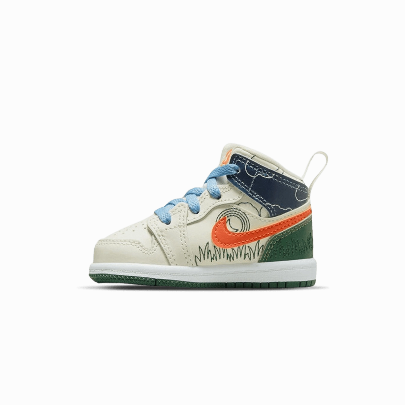 Air Jordan 1 Mid SE TD 'Stitch' Air Jordan 1 Mid versatile shoes for daily wear