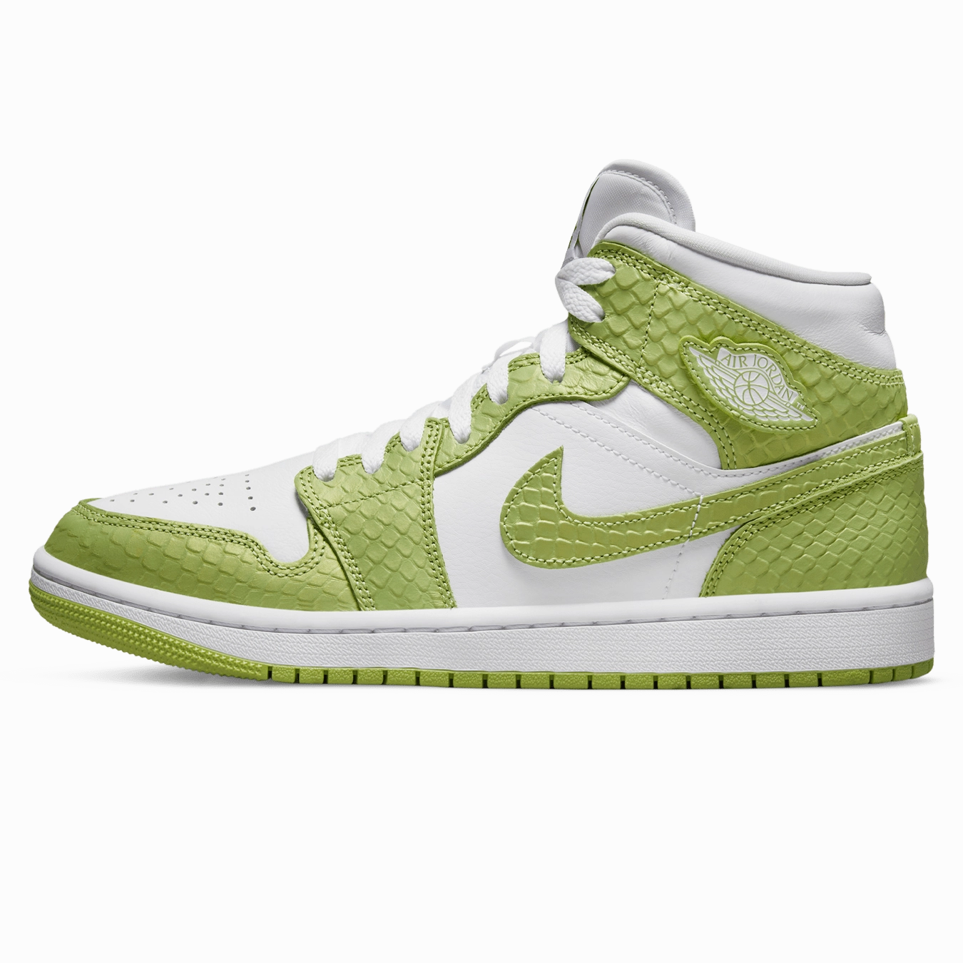Air Jordan 1 Mid SE Wmns 'Green Python' Air Jordan 1 Mid versatile shoes for daily wear