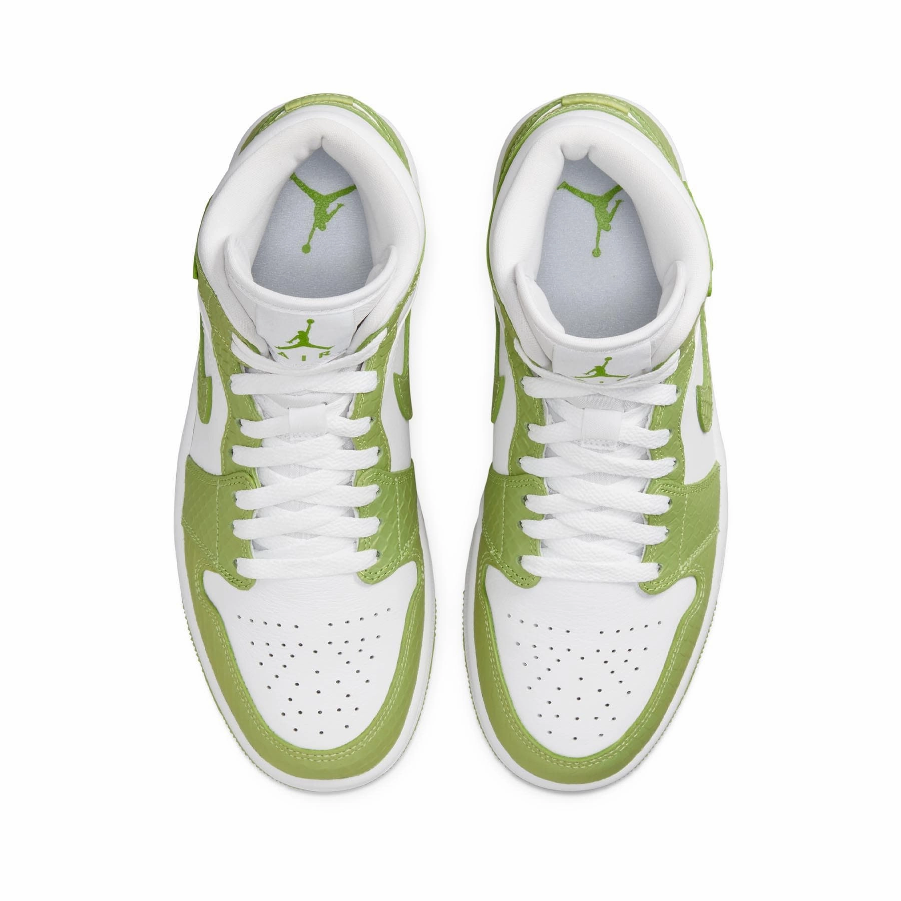 Air Jordan 1 Mid SE Wmns 'Green Python' Air Jordan 1 vintage style sneakers