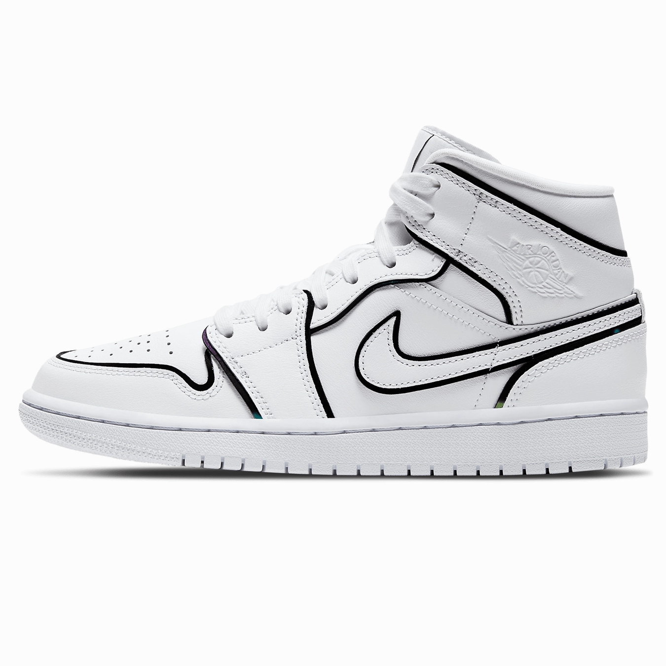 Air Jordan 1 Mid SE Wmns 'Iridescent Trim' Air Jordan 1 Mid versatile shoes for daily wear