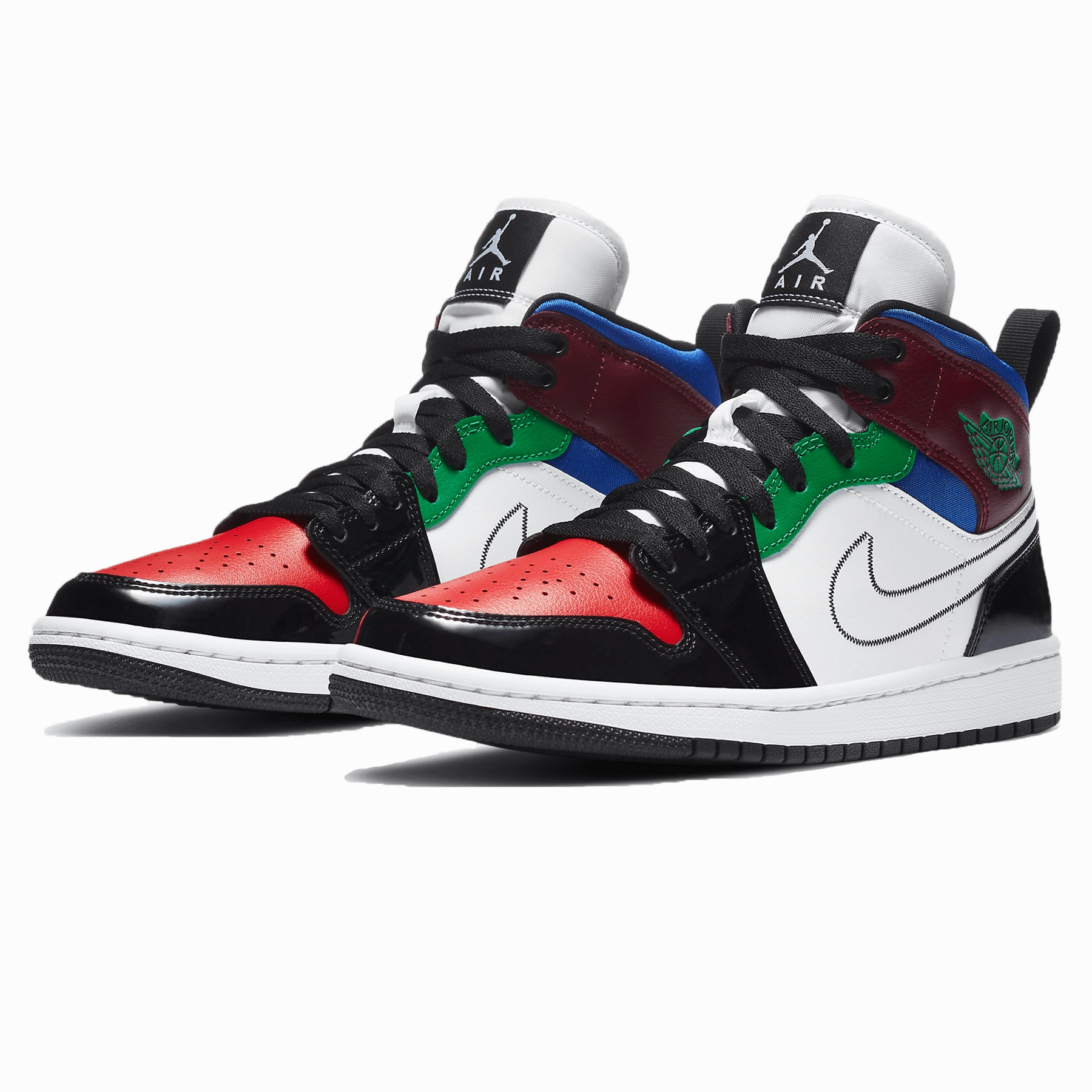 Air Jordan 1 Mid SE Wmns 'Multi-Color' Air Jordan 1 Mid streetwear shoes