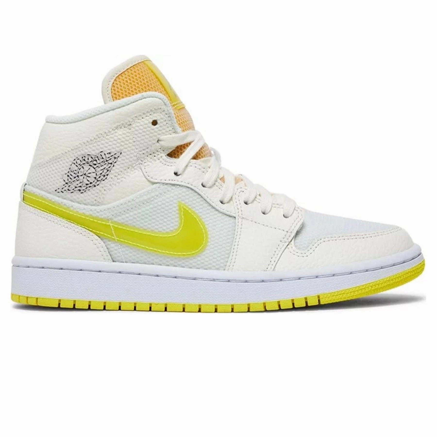 Air Jordan 1 Mid SE Wmns 'Voltage Yellow' Air Jordan 1 Mid streetwear shoes