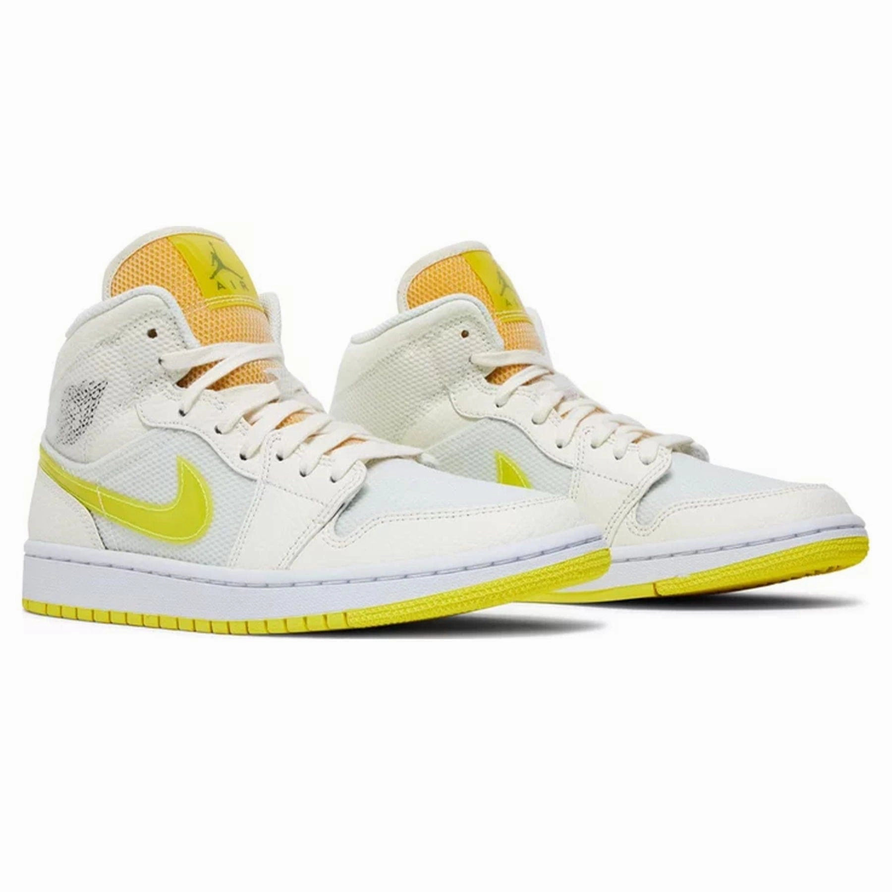 Air Jordan 1 Mid SE Wmns 'Voltage Yellow' Air Jordan 1 Mid streetwear shoes