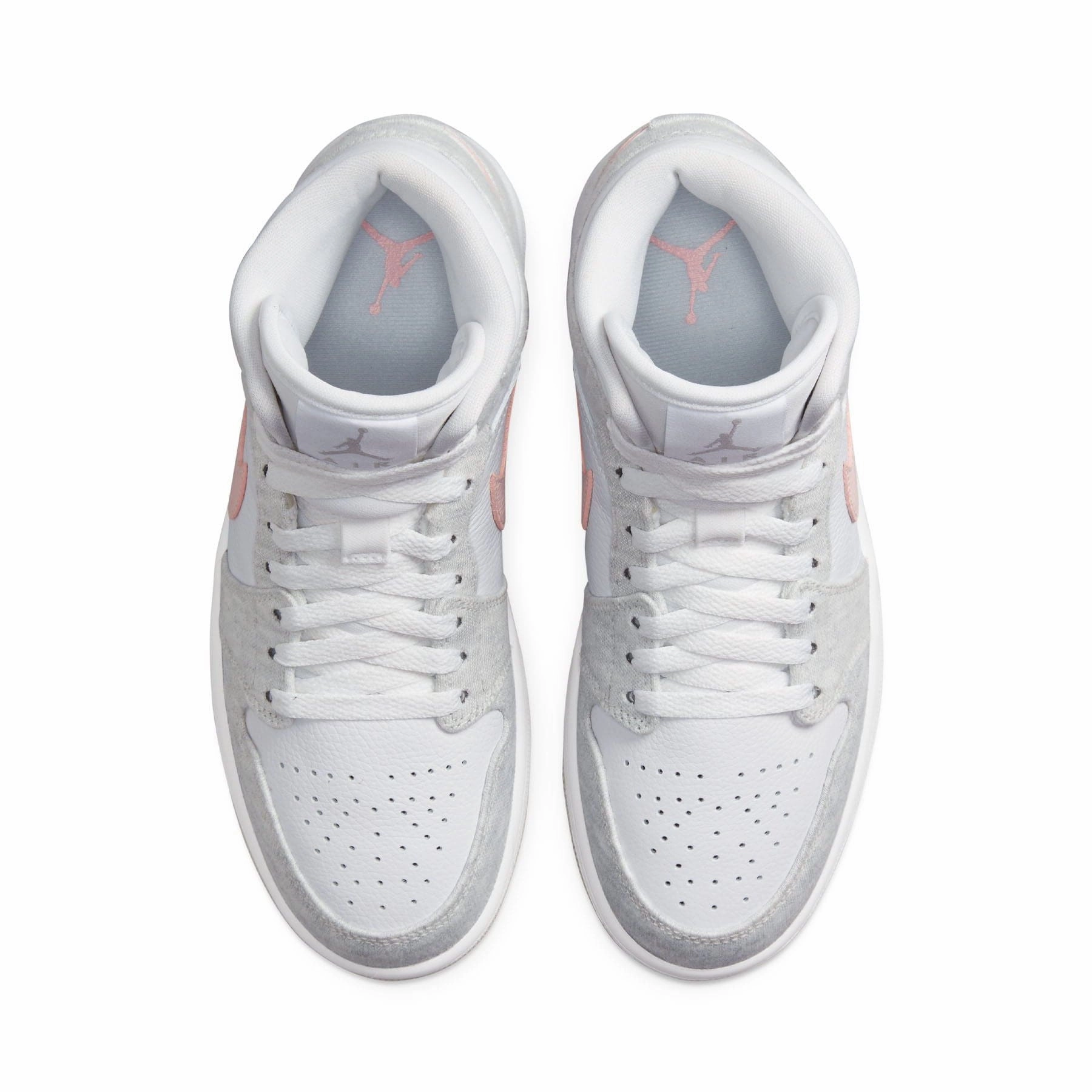 Air Jordan 1 Mid SE Wmns 'White Light Iron Ore' Air Jordan 1 Mid streetwear shoes