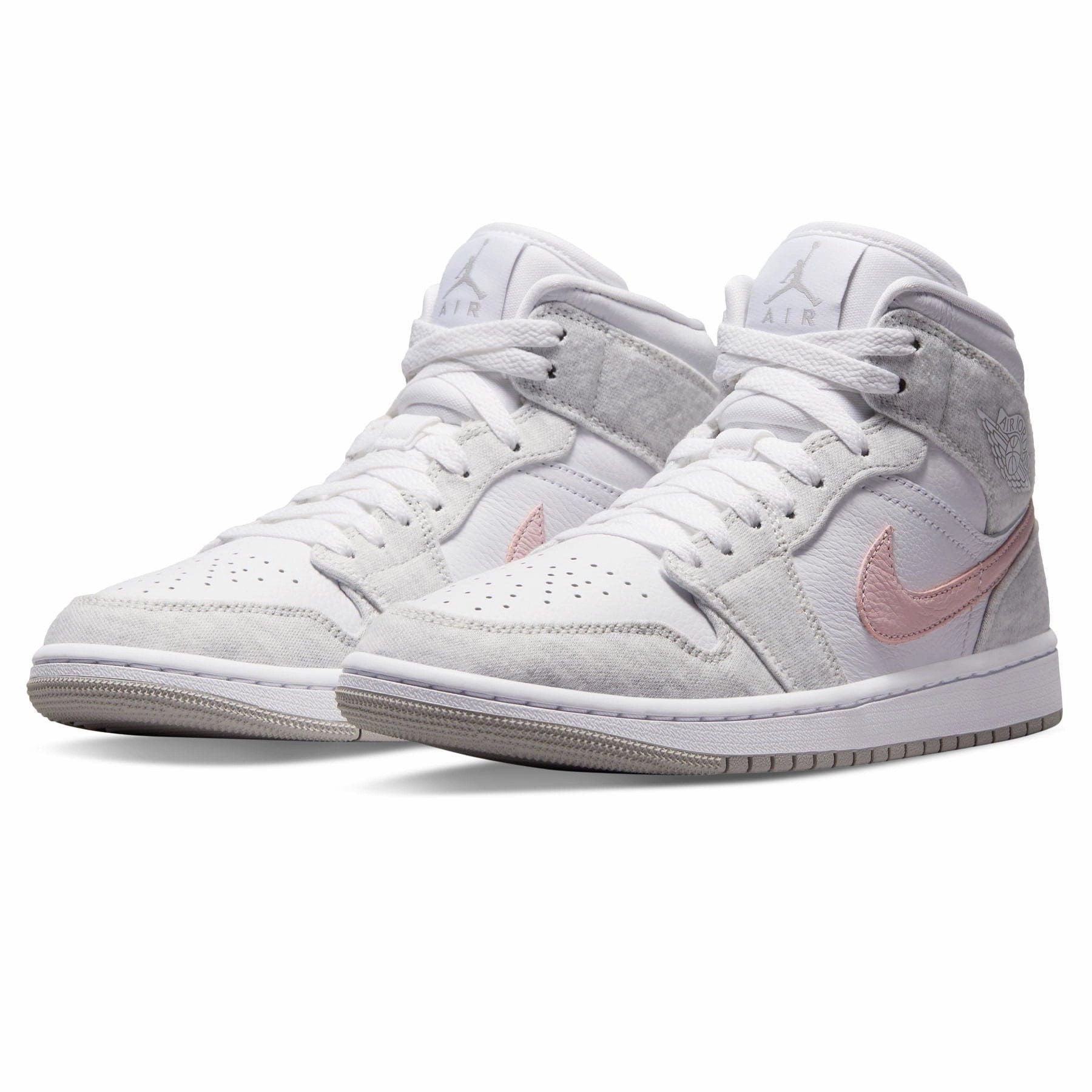 Air Jordan 1 Mid SE Wmns 'White Light Iron Ore' Air Jordan 1 Mid streetwear shoes
