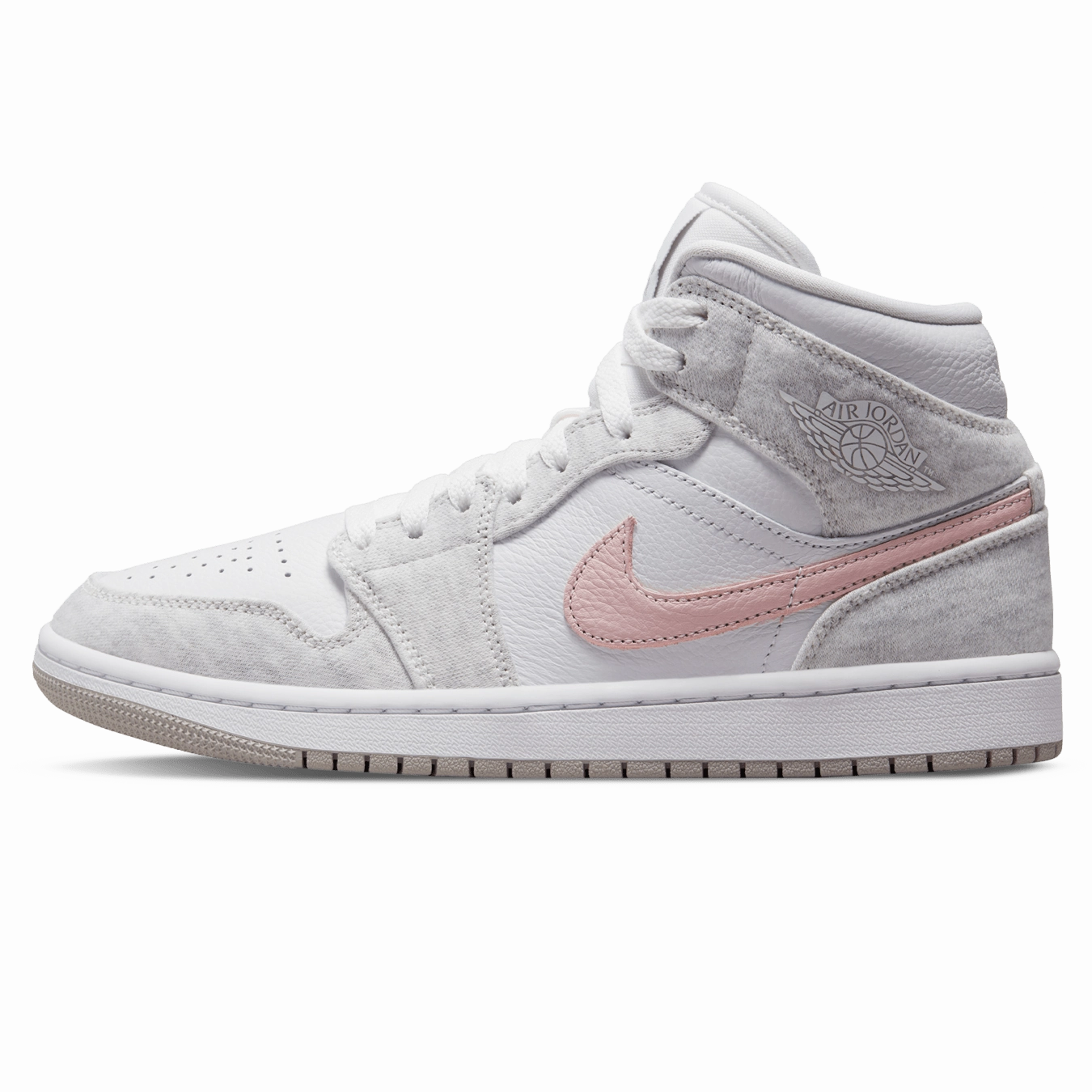 Air Jordan 1 Mid SE Wmns 'White Light Iron Ore' Air Jordan 1 Mid versatile shoes for daily wear
