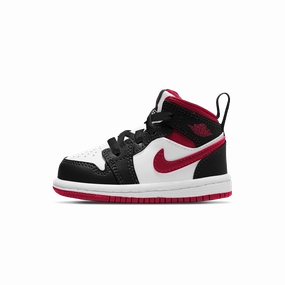 Air Jordan 1 Mid TD 'Black Gym Red' Air Jordan 1 Mid versatile shoes for daily wear