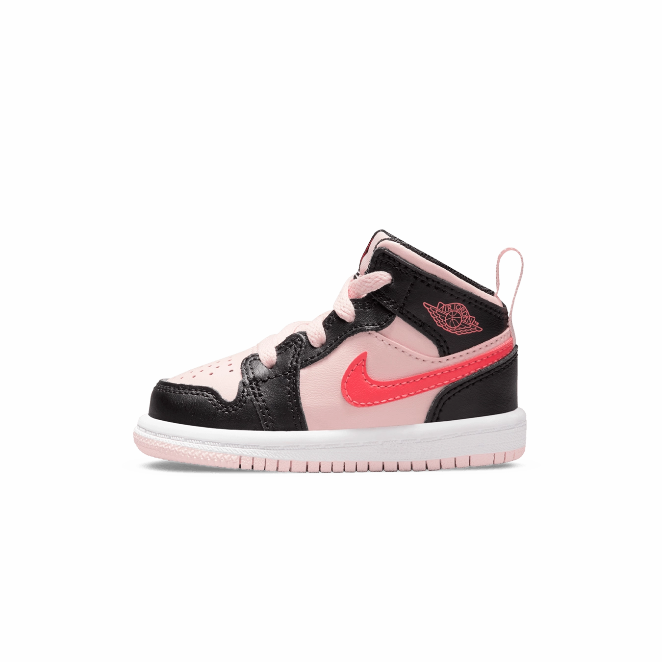 Air Jordan 1 Mid TD 'Black Pink Crimson' Air Jordan 1 Mid versatile shoes for daily wear