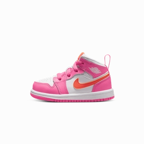 Air Jordan 1 Mid TD 'Pinksicle Orange' Air Jordan 1 Mid versatile shoes for daily wear