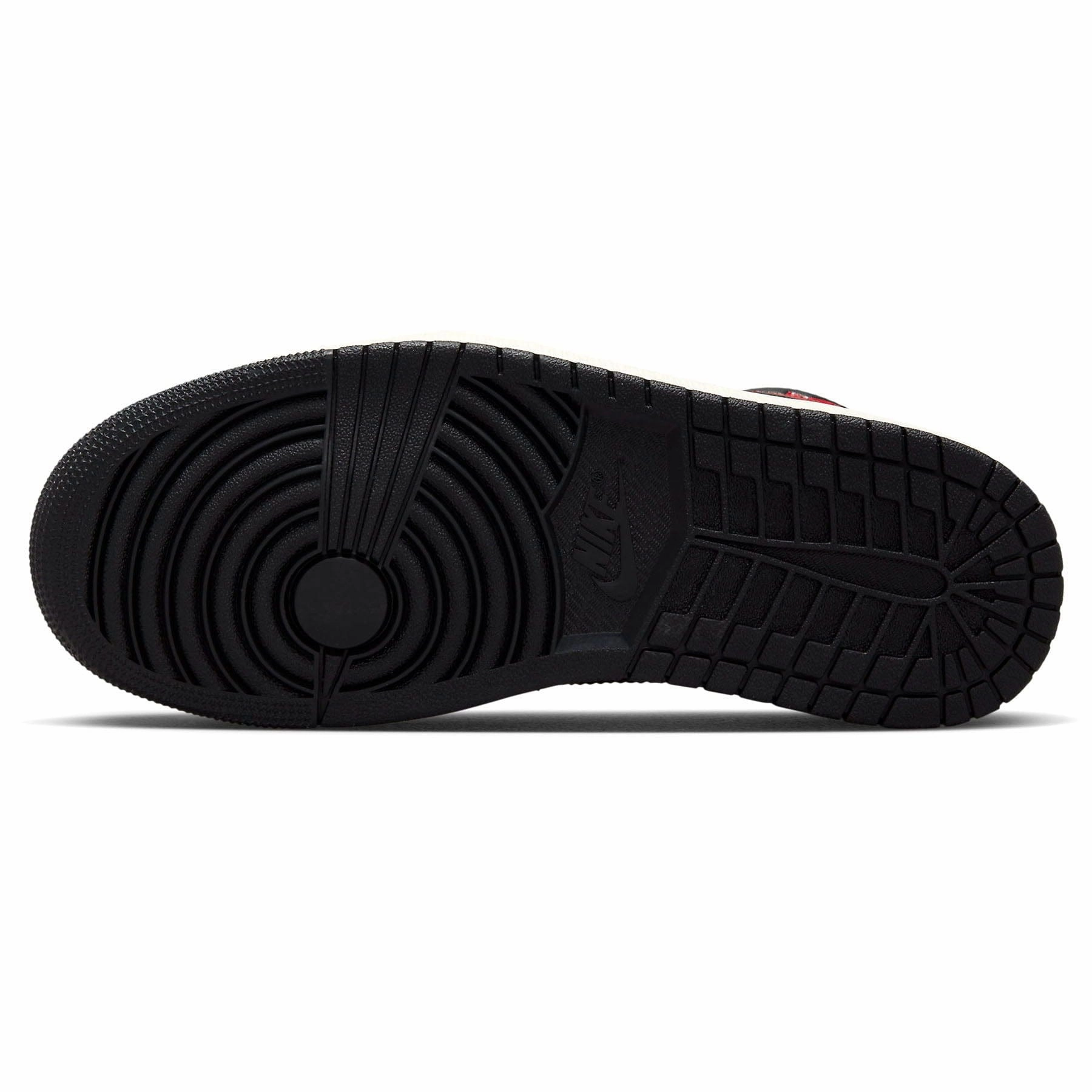 Air Jordan 1 Mid Wmns 'Black Sail Gym Red' Air Jordan 1 Mid streetwear shoes