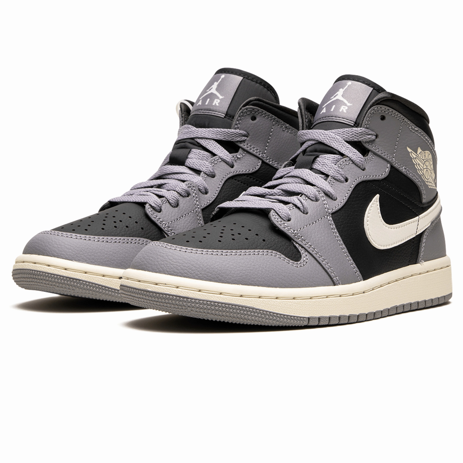 Air Jordan 1 Mid Wmns 'Cement Grey' Air Jordan 1 Mid streetwear shoes