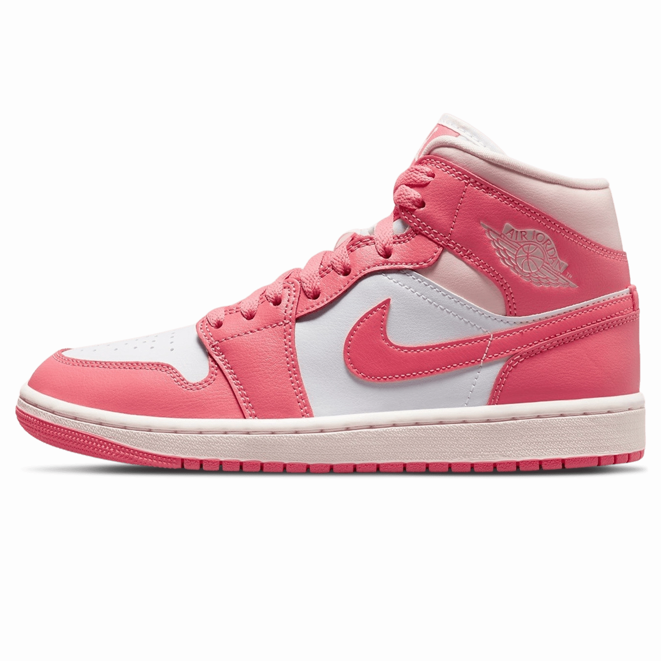 Air Jordan 1 Mid Wmns 'Strawberries and Cream' Air Jordan 1 Mid versatile shoes for daily wear