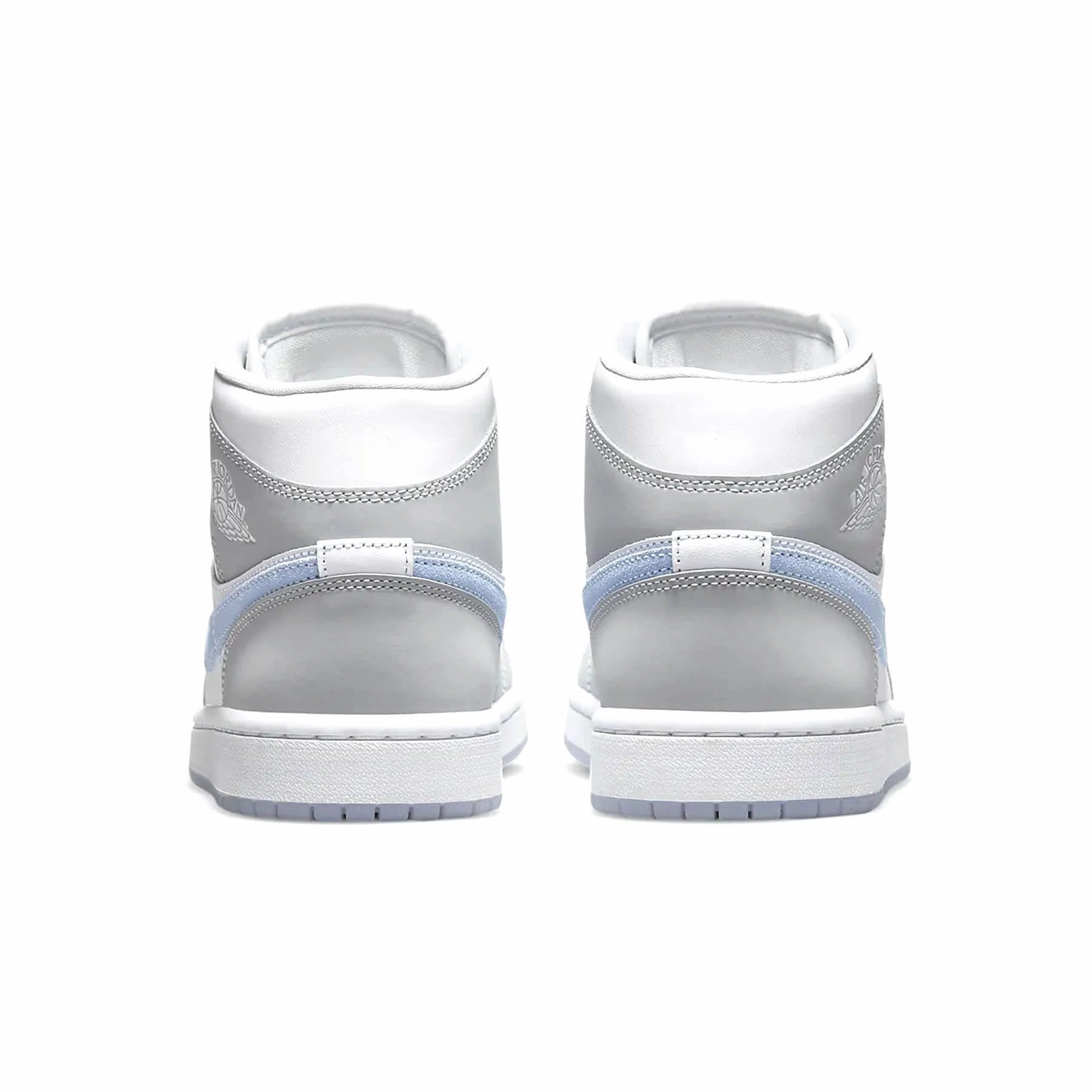 Air Jordan 1 Mid Wmns 'White Wolf Grey' Air Jordan 1 Mid streetwear shoes