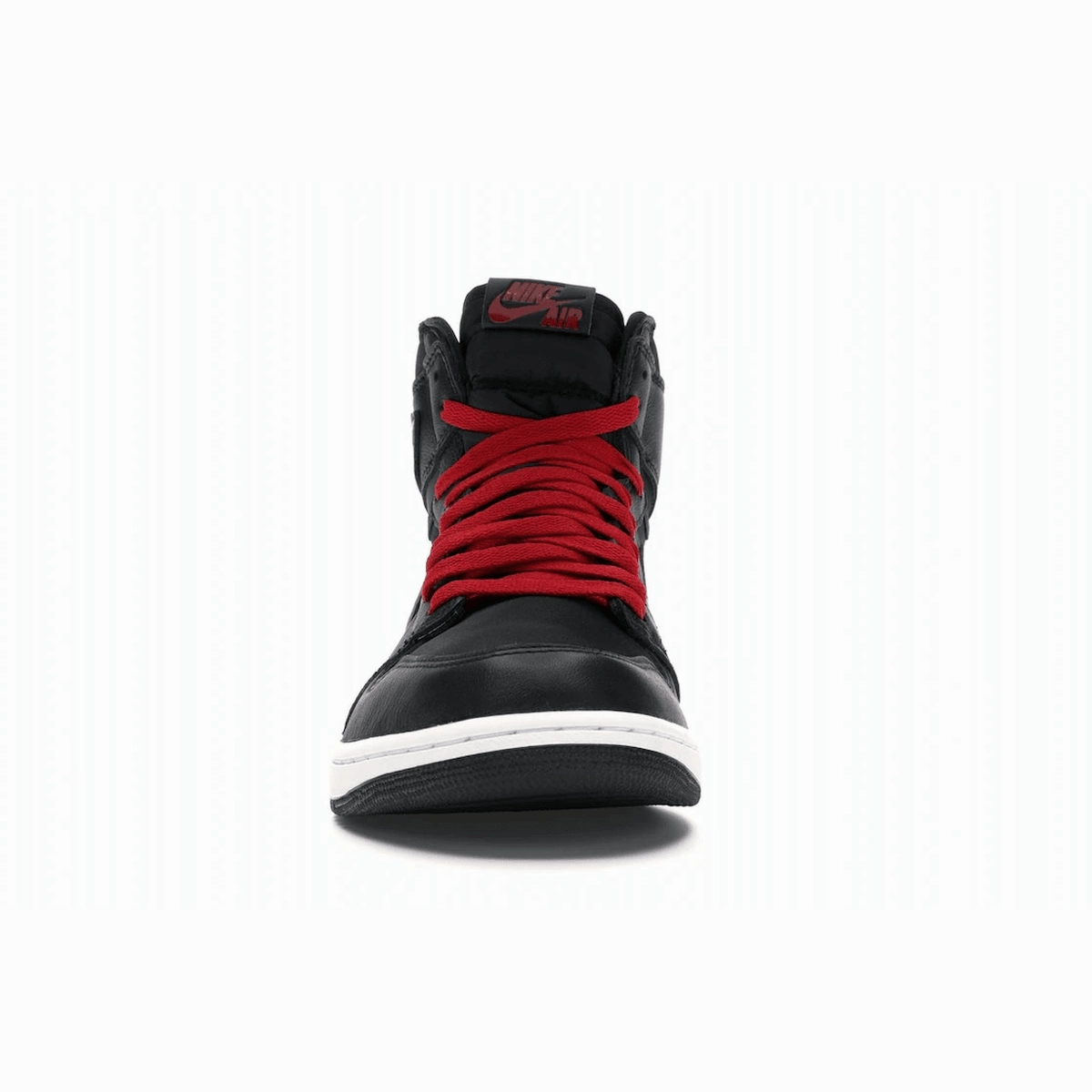 Air Jordan 1 Retro High Black Satin Gym Red High-cut throwback trainers