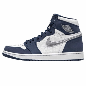 Air Jordan 1 Retro High co.JP 'Midnight Navy' 2020 Air Jordan 1 High classic sneakers with premium finish