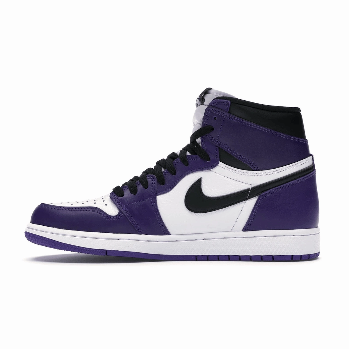 Air Jordan 1 Retro High Court Purple White High-cut throwback trainers