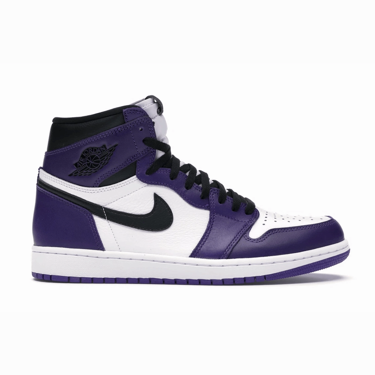 Air Jordan 1 Retro High Court Purple White Air Jordan 1 High OG basketball sneakers