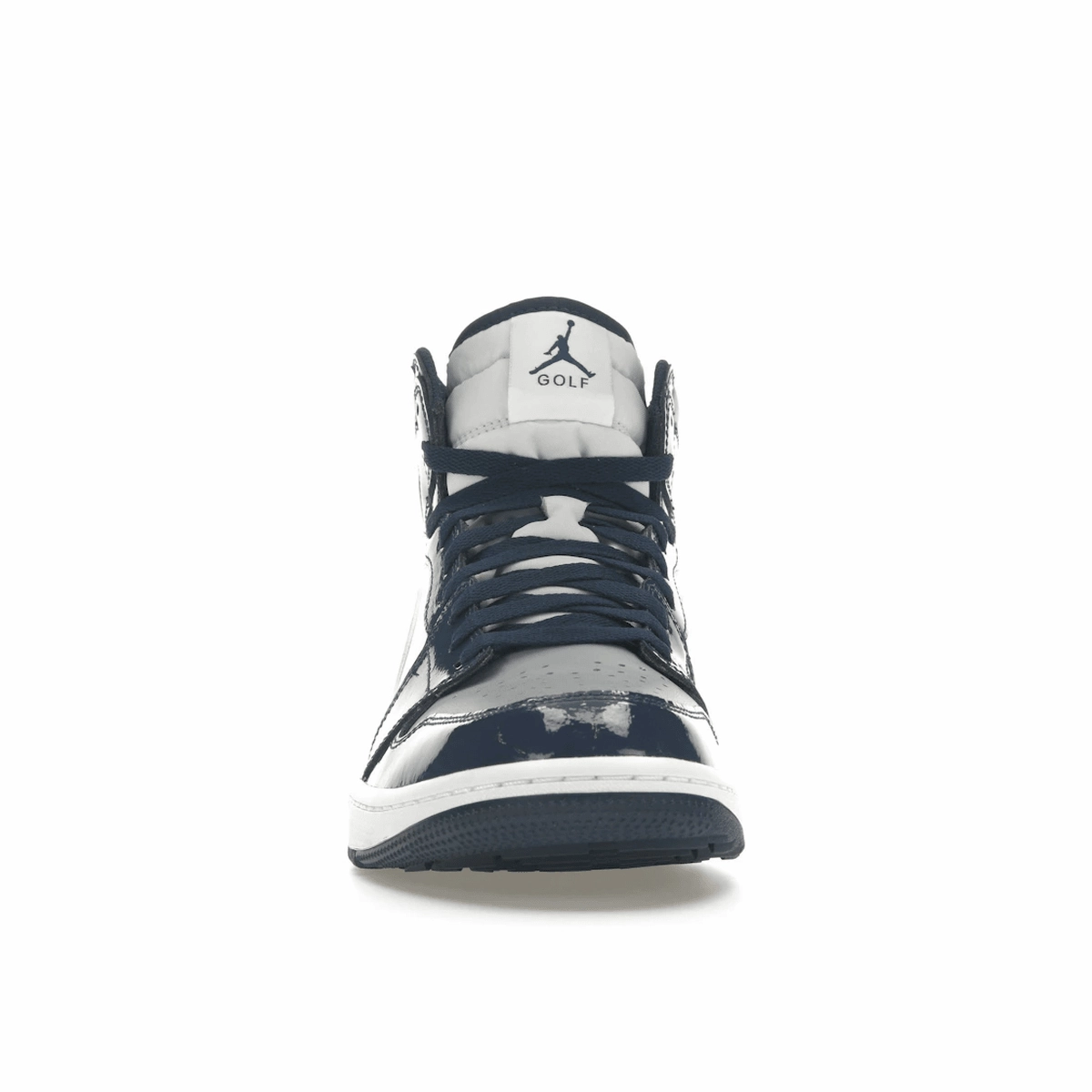 Air Jordan 1 Retro High Golf Patent Midnight Navy High-cut throwback trainers