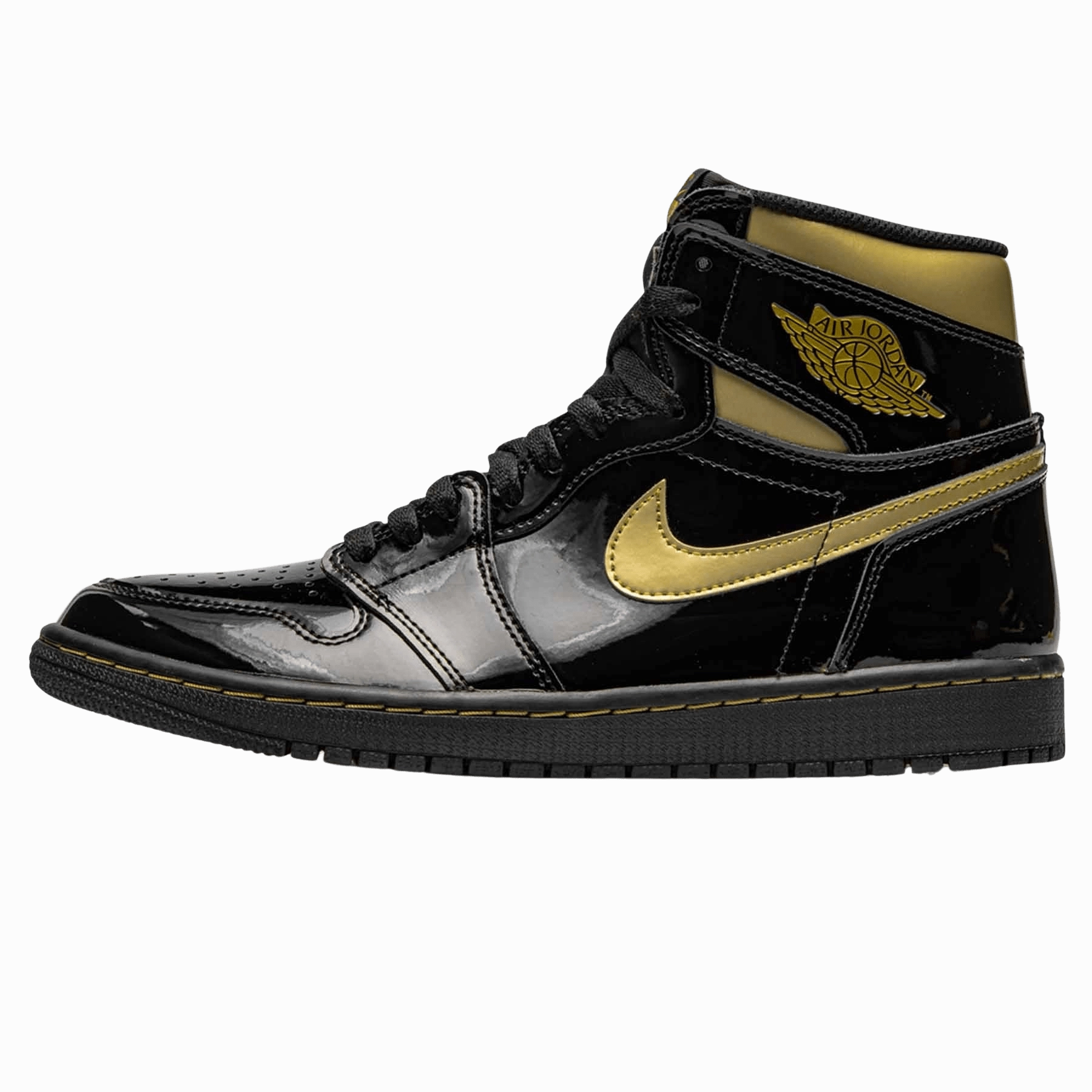 Air Jordan 1 Retro High OG 'Black Metallic Gold' Air Jordan 1 High classic sneakers with premium finish