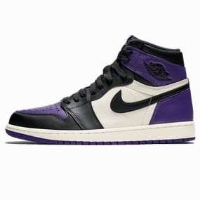 Air Jordan 1 Retro High OG 'Court Purple' Air Jordan 1 High classic sneakers with premium finish