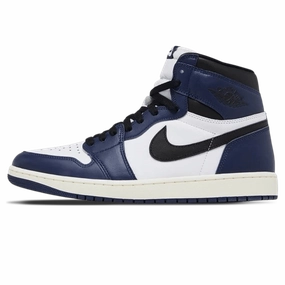 Air Jordan 1 Retro High OG 'Midnight Navy' Air Jordan 1 High classic sneakers with premium finish