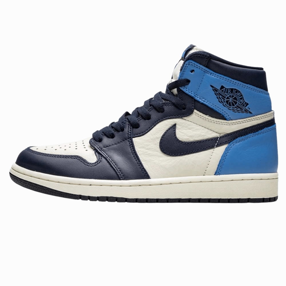 Air Jordan 1 Retro High OG 'Obsidian' UNC Air Jordan 1 High classic sneakers with premium finish