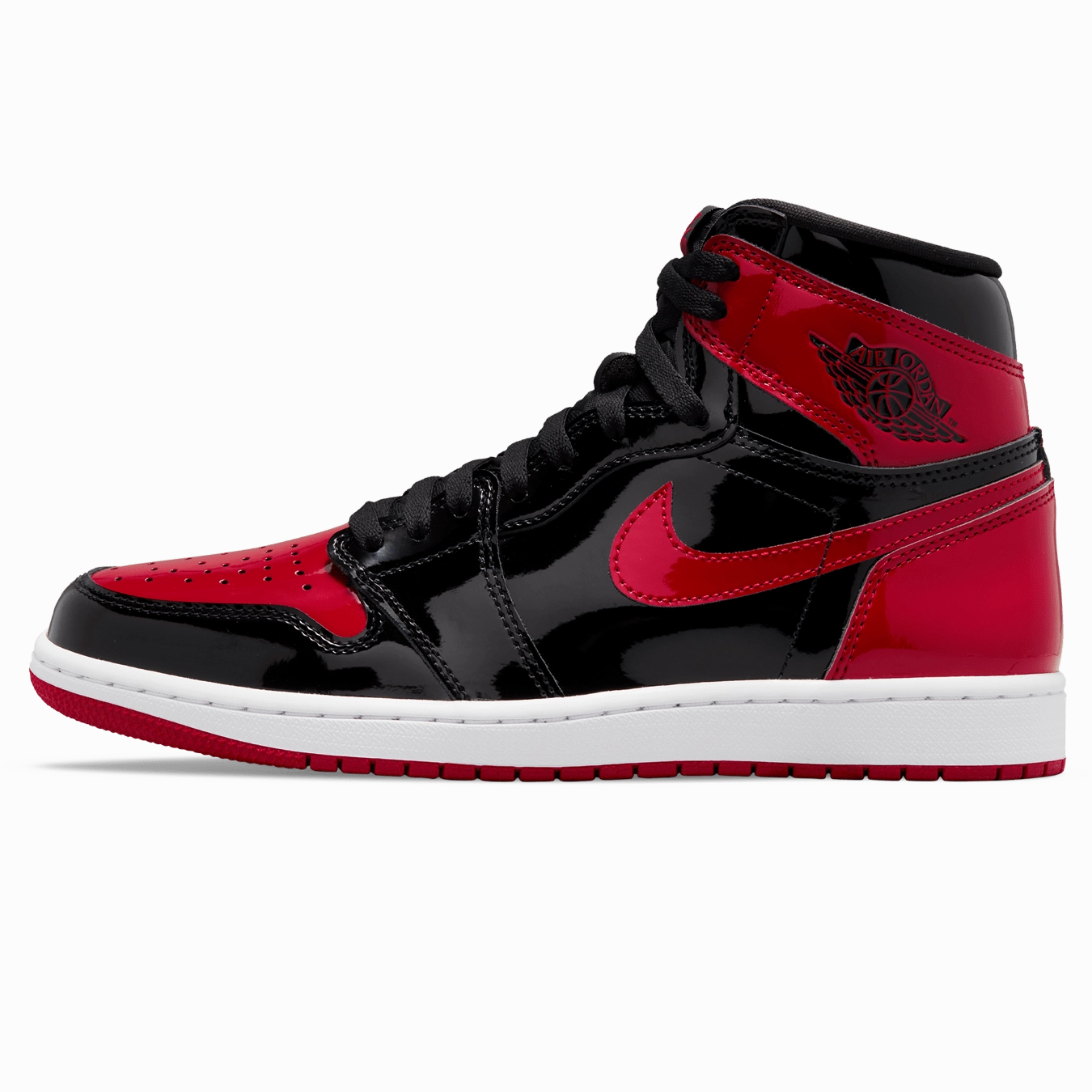 Air Jordan 1 Retro High OG 'Patent Bred' Air Jordan 1 High classic sneakers with premium finish