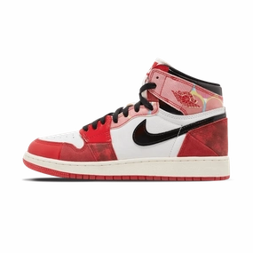 Air Jordan 1 Retro High OG 'Spider-Man: Across the Spider-Verse' GS Air Jordan 1 High classic sneakers with premium finish
