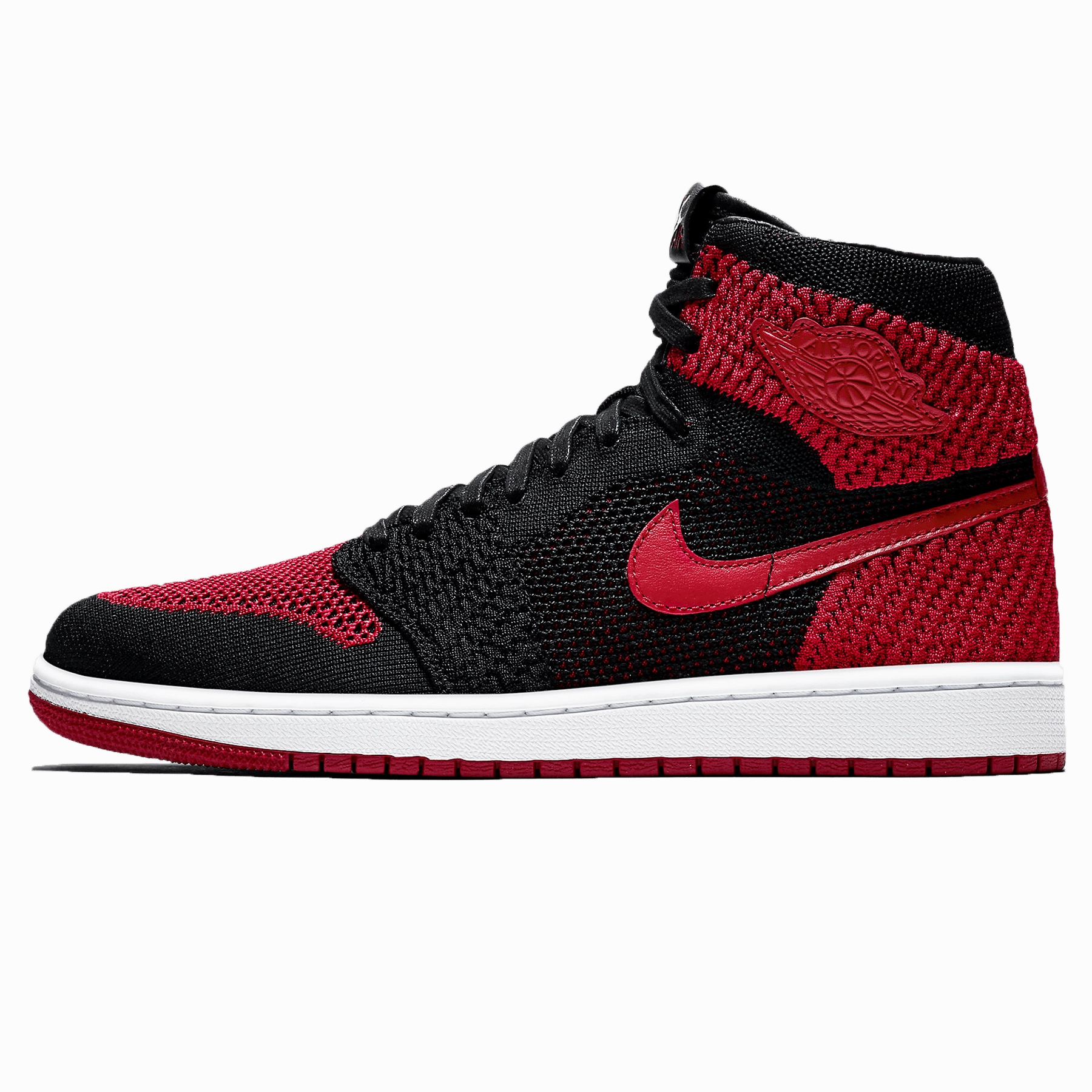 Air Jordan 1 Retro High OG Flyknit 'Bred' Air Jordan 1 High classic sneakers with premium finish