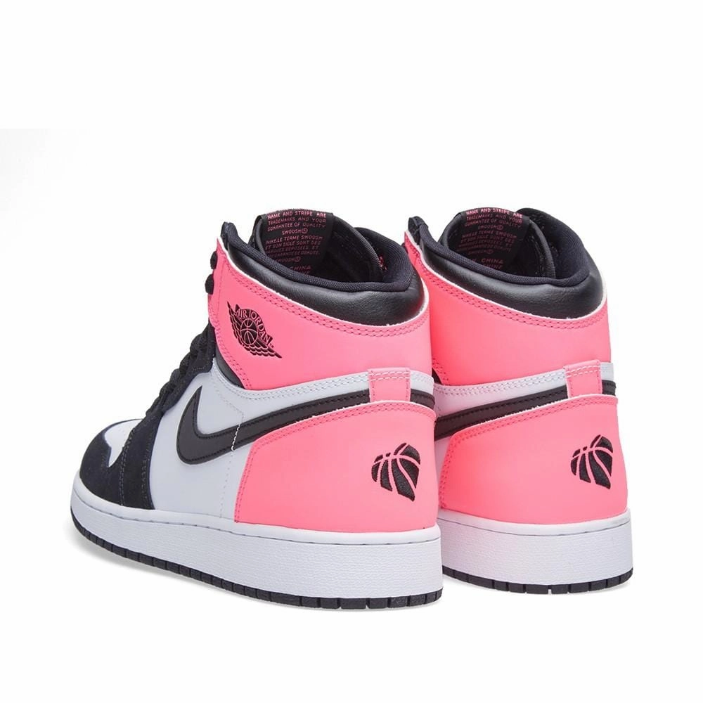 Air Jordan 1 Retro High OG GS 'Black Hyper Pink White' Air Jordan 1 High OG shoes